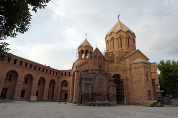 Fototapeta na wymiar the Church and the ancient chapel at Yerevan