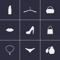women's accessories icons