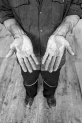 Human hands working on the production. Joiner, Cabinet-maker. 54