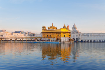 Golden Temple in the early morning. Amritsar. India