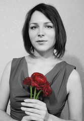 девушка ретро