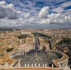 Fototapeta premium Blick vom Papspalast auf Rom