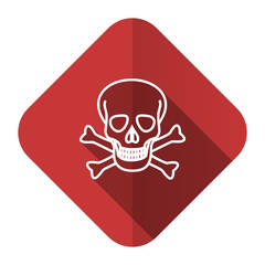 skull flat icon death sign
