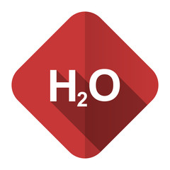 water flat icon h2o sign