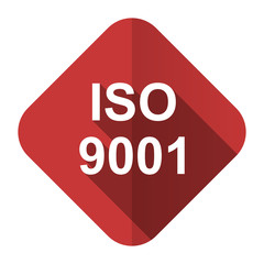 iso 9001 flat icon