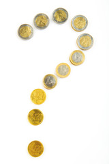 Money question sign. Element of finance design