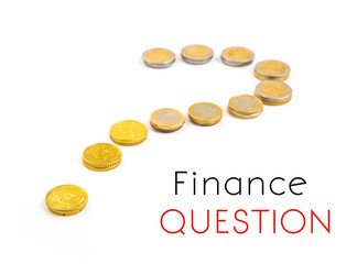 Money question sign. Element of finance design