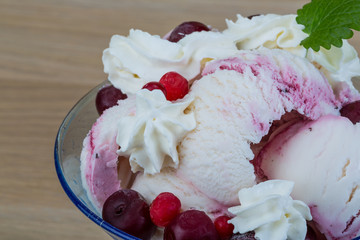 Cherry ice cream