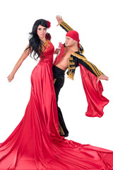 Gypsy flamenco dancer couple