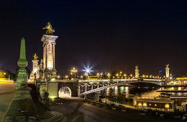 Obraz premium Bridge of the Alexandre III in Paris