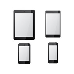 black tablet mock up