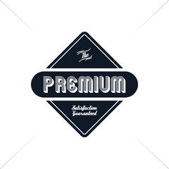 premium label vintage quality badge theme