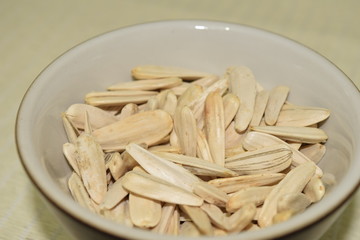 White sunflower seeds.