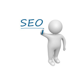 SEO  drawn by a white man