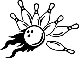 Bowling Pins Strike