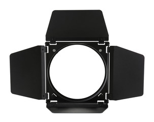 Fototapeta premium Barn Door for camera flash isolated on white