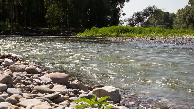 fiume che scorre video
