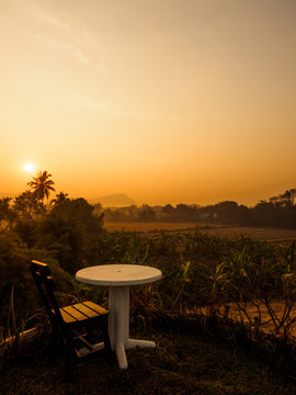 Morning Place with chair and table