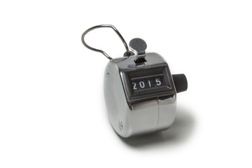 Tally click counter showing 2015