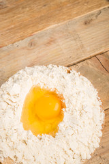 Egg and flour
