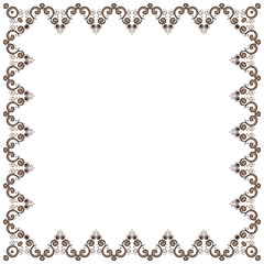 Abstract simmetric square frame