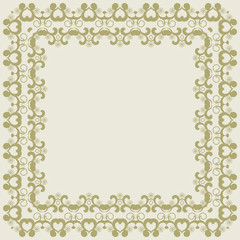 Abstract simmetric square frame