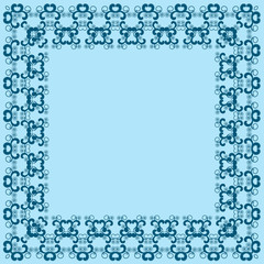 Abstract simmetric square frame