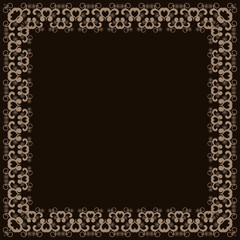 Abstract simmetric square frame