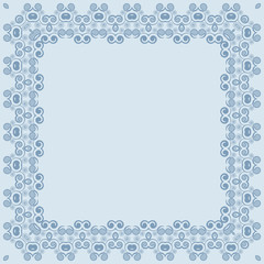 Abstract simmetric square frame