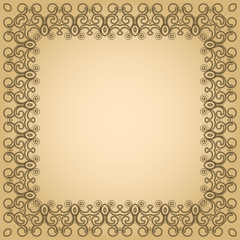 Abstract simmetric square frame