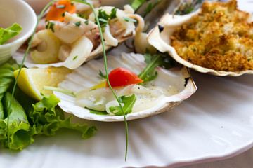 Seafood entrees