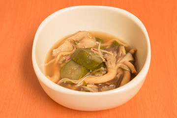 Mushroom shoot curry