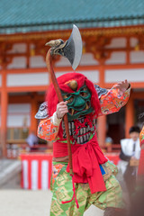 Naklejka premium 鬼の舞