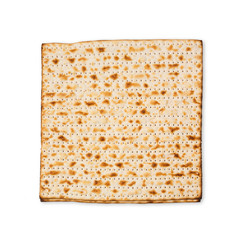 Matzo for passover holiday isolated on white background