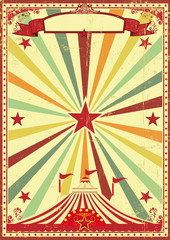 Multicolor circus vintage sunbeams background