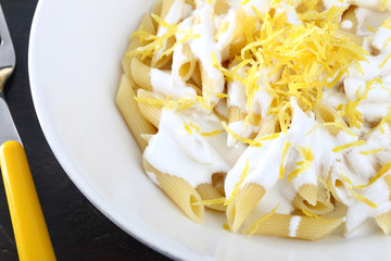 pasta penne al limone