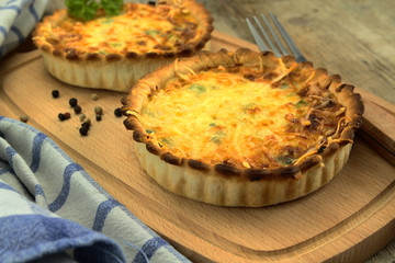 quiches au poireaux