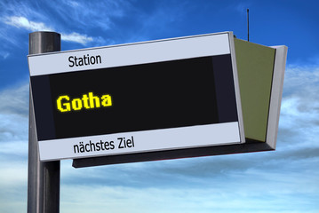 Anzeigetafel 6 - Gotha