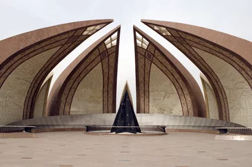 Papier Peint photo Monument artistique Face avant du monument du Pakistan