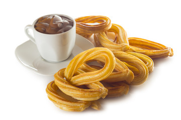 Churros con chocolate