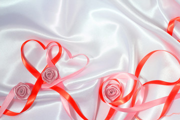 Red ribbon hearts