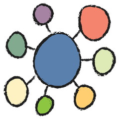 doodle panel message background