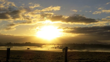 sunset at Atherton tablelands
