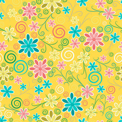 Ornate floral seamless texture