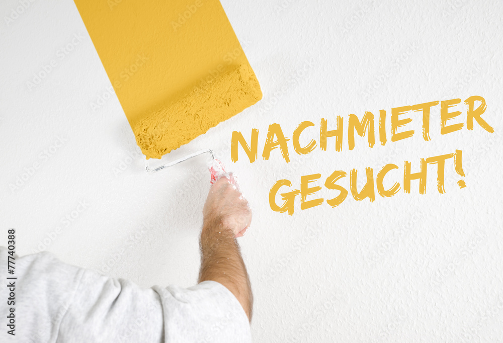 Wall mural Nachmieter gesucht