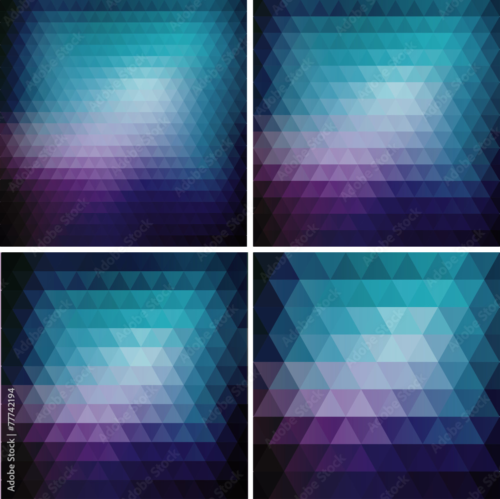 Poster Abstract retro triangle  background
