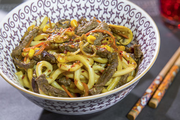 Noodles with beef