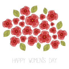 Happy women's day vector
