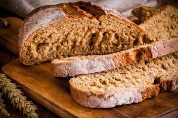 fresh rye bread