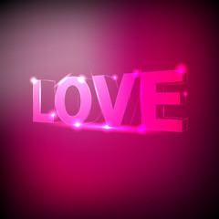 love text neon